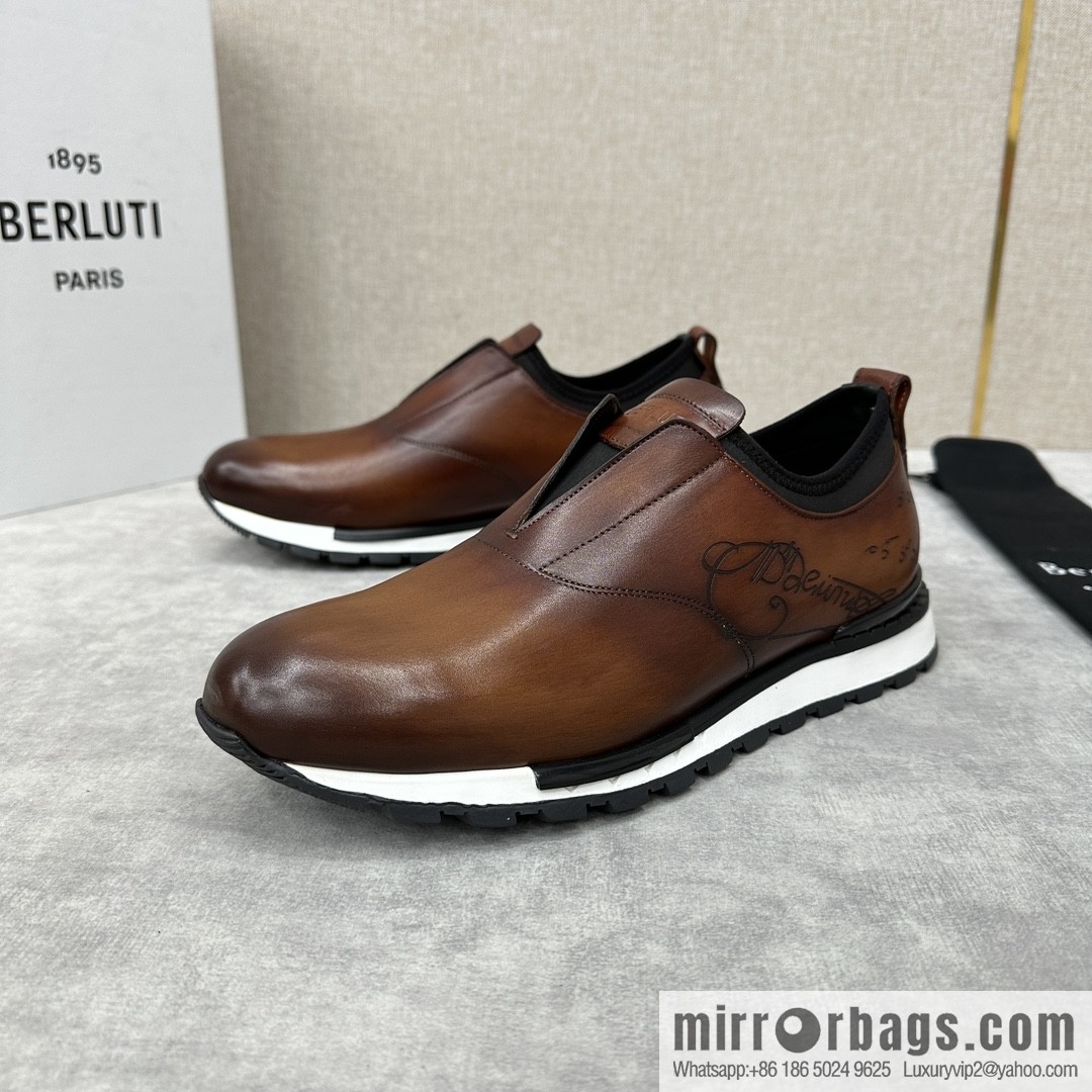 Berlut Bruti, Upgraded Third Generation Private Model Outsole Fast Track Leather Sneakers