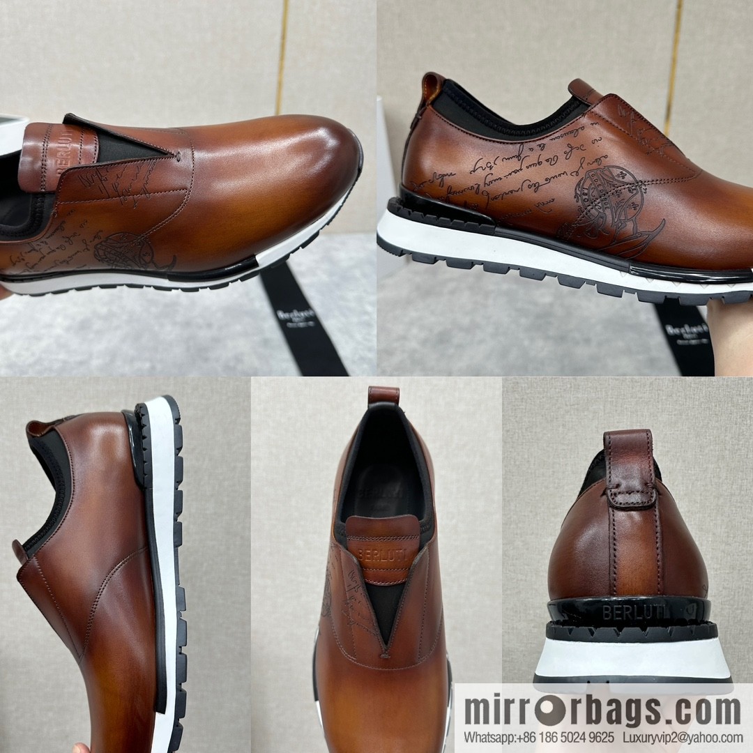 Berlut Bruti, Upgraded Third Generation Private Model Outsole Fast Track Leather Sneakers