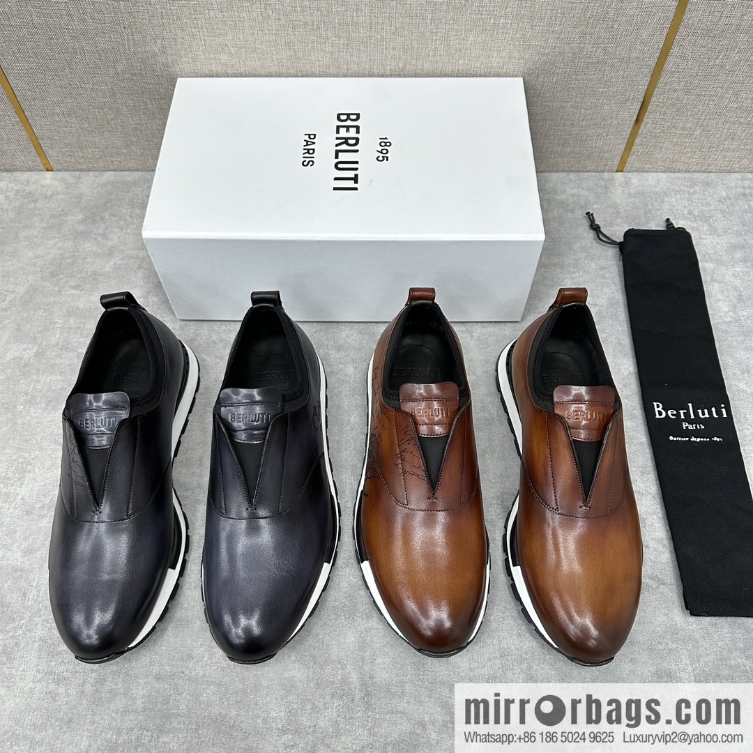 Berlut Bruti, Upgraded Third Generation Private Model Outsole Fast Track Leather Sneakers