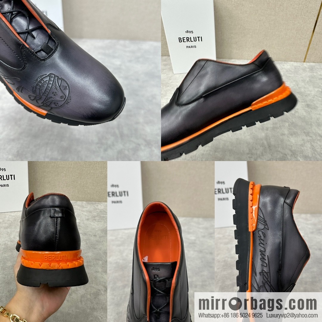 Berlut Bruti, Upgraded Third Generation Private Model Outsole Fast Track Leather Sneakers