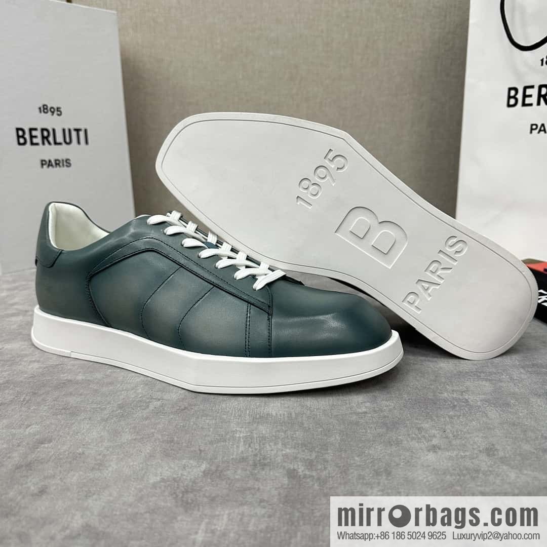 💋💍Berlut Bruti, geometric white shoes come Stellar casual shoes board shoes