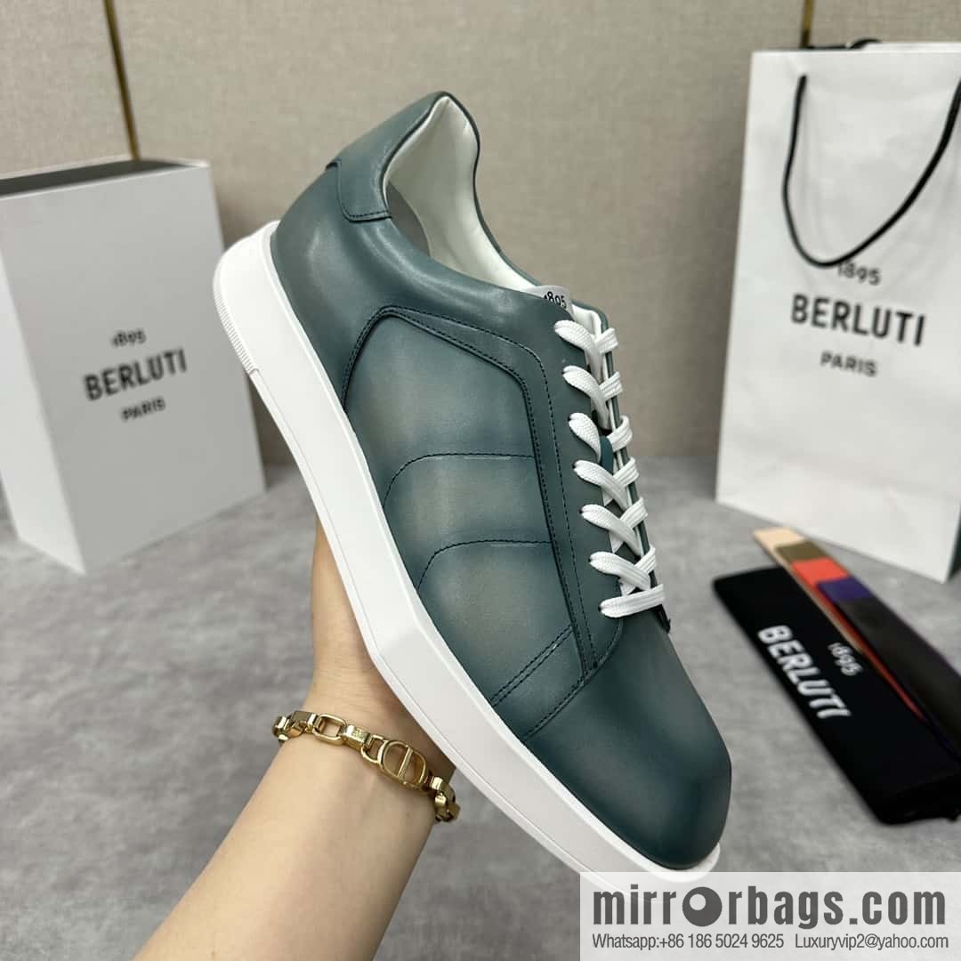 💋💍Berlut Bruti, geometric white shoes come Stellar casual shoes board shoes