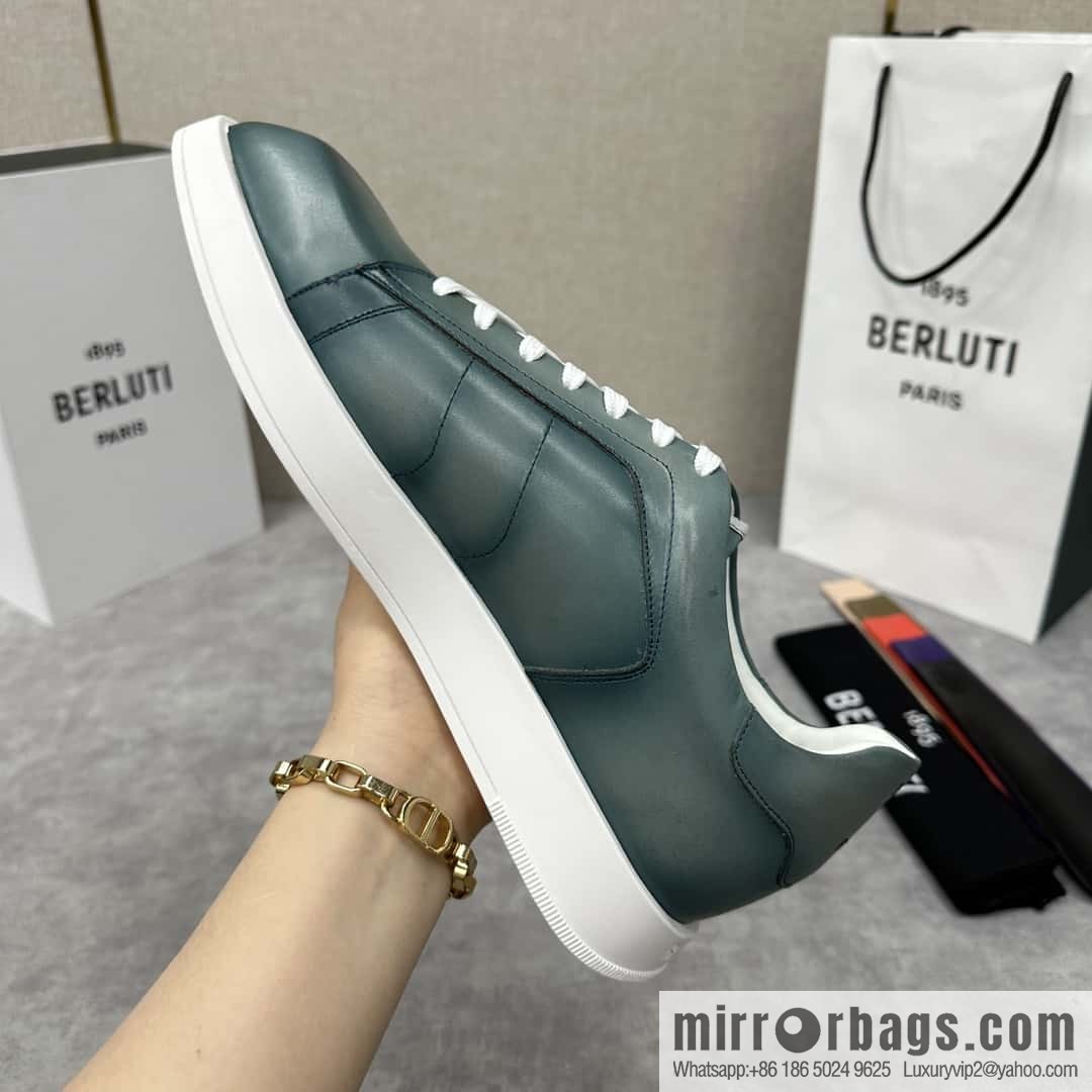 💋💍Berlut Bruti, geometric white shoes come Stellar casual shoes board shoes