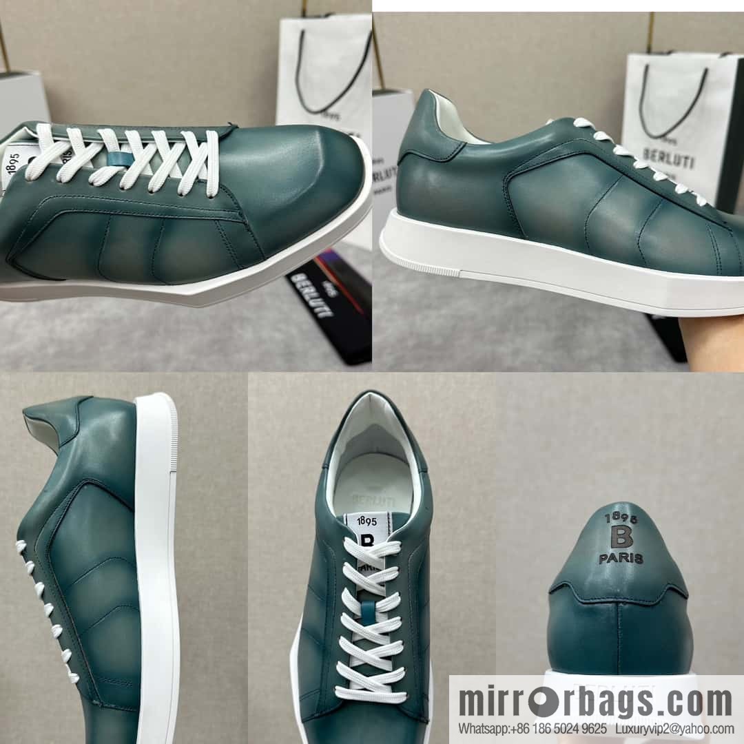 💋💍Berlut Bruti, geometric white shoes come Stellar casual shoes board shoes