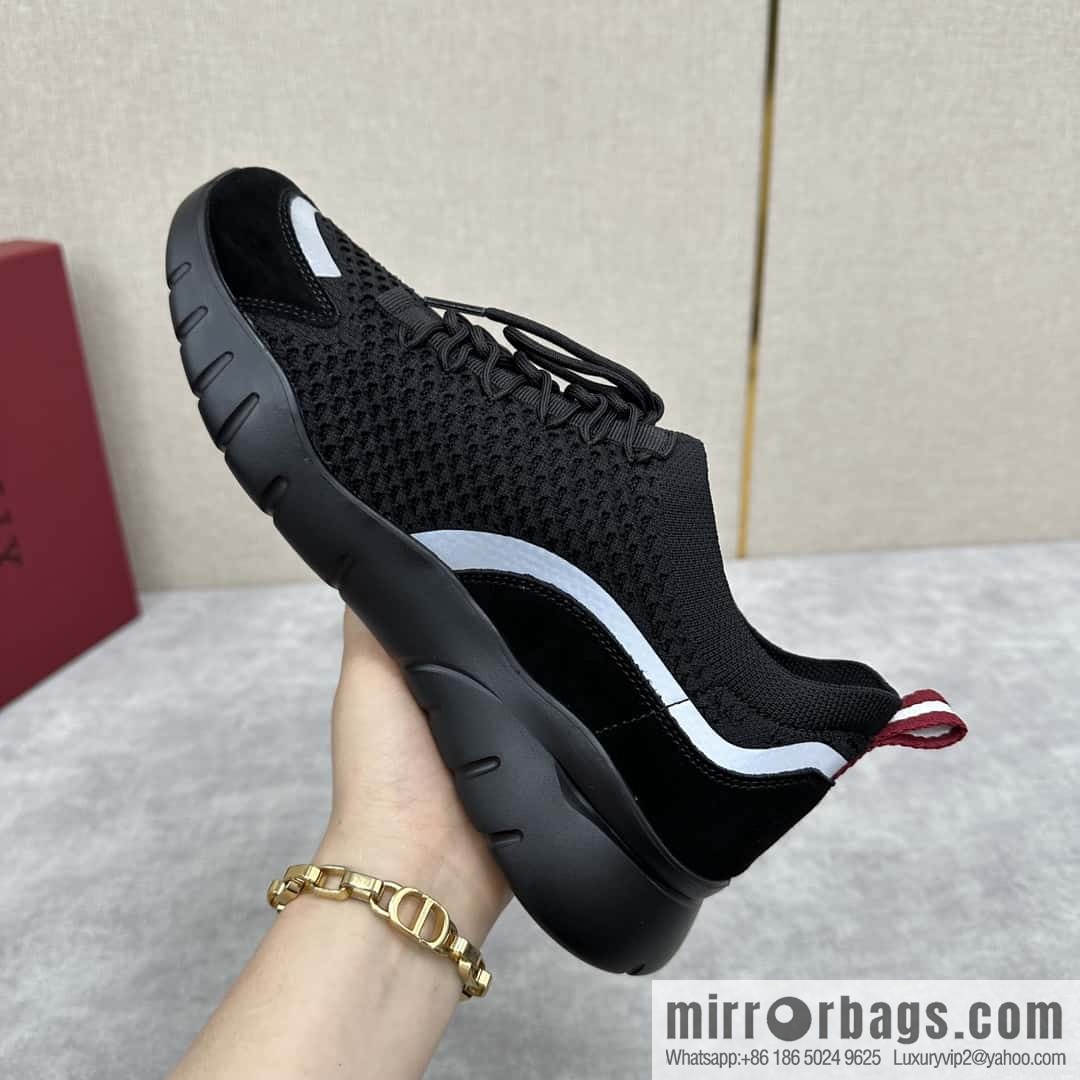 💋💍BL's new BAL * Y Outline series, men's soil knitted sneakers