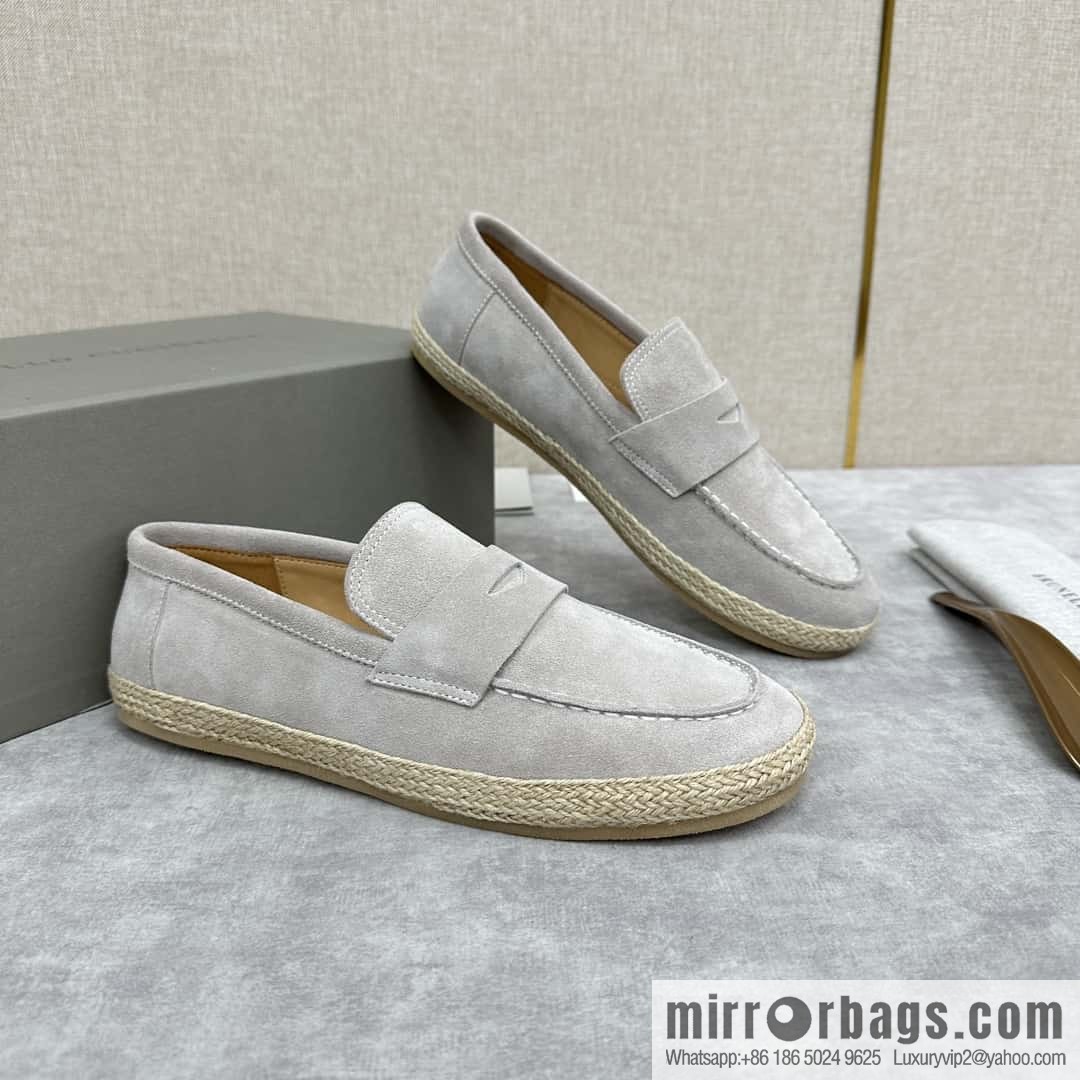 💋💍BC's new products are on the shelves Brunello Cucinell * straw casual loafers