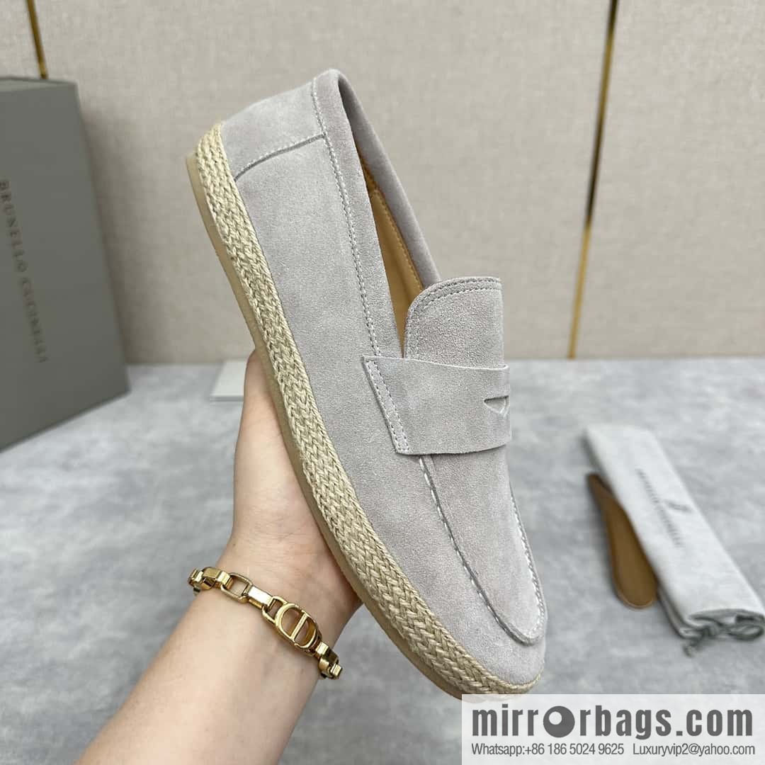 💋💍BC's new products are on the shelves Brunello Cucinell * straw casual loafers