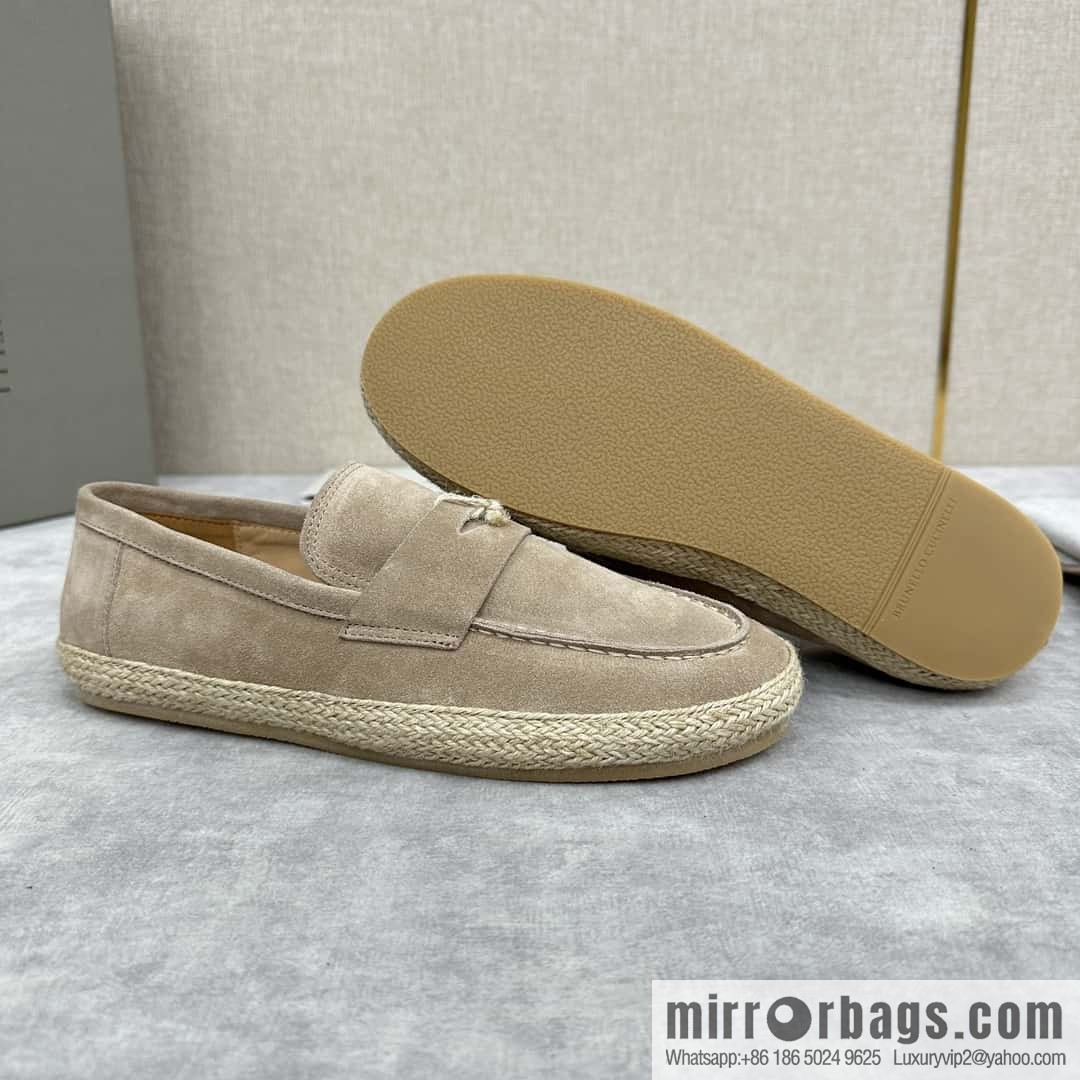 💋💍BC's new products are on the shelves Brunello Cucinell * straw casual loafers