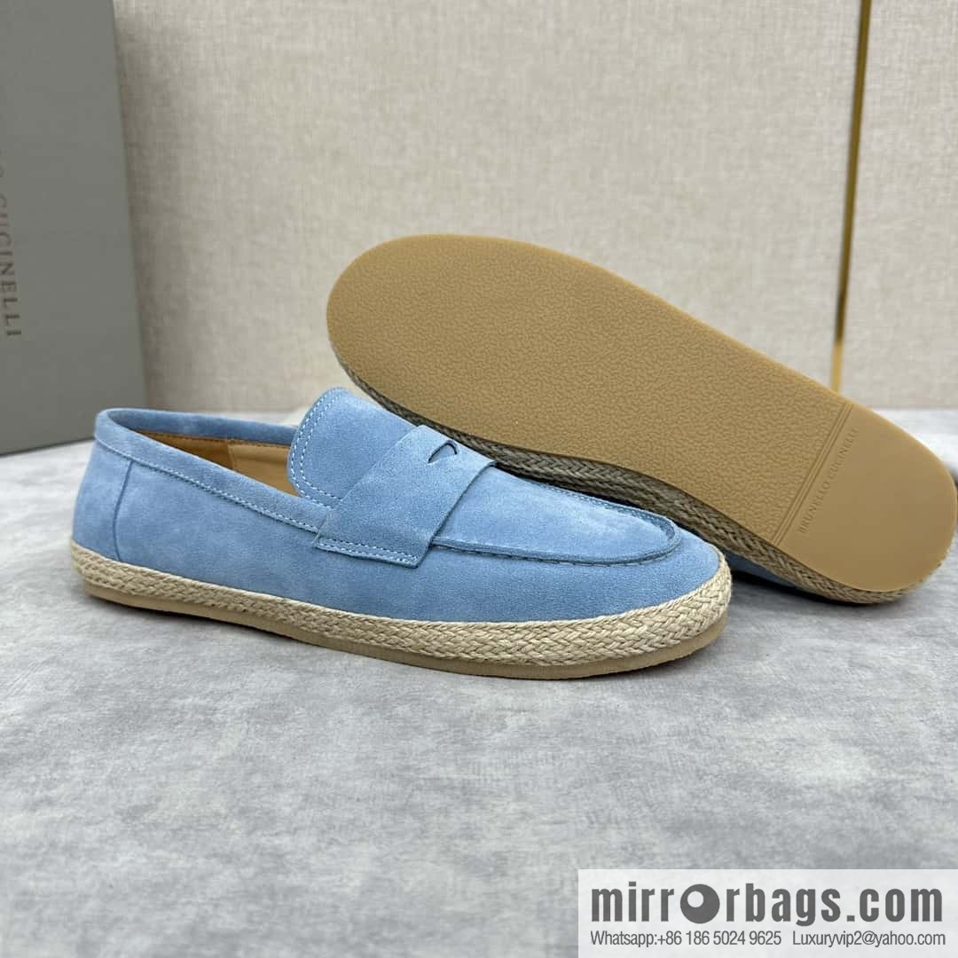 💋💍BC's new products are on the shelves Brunello Cucinell * straw casual loafers