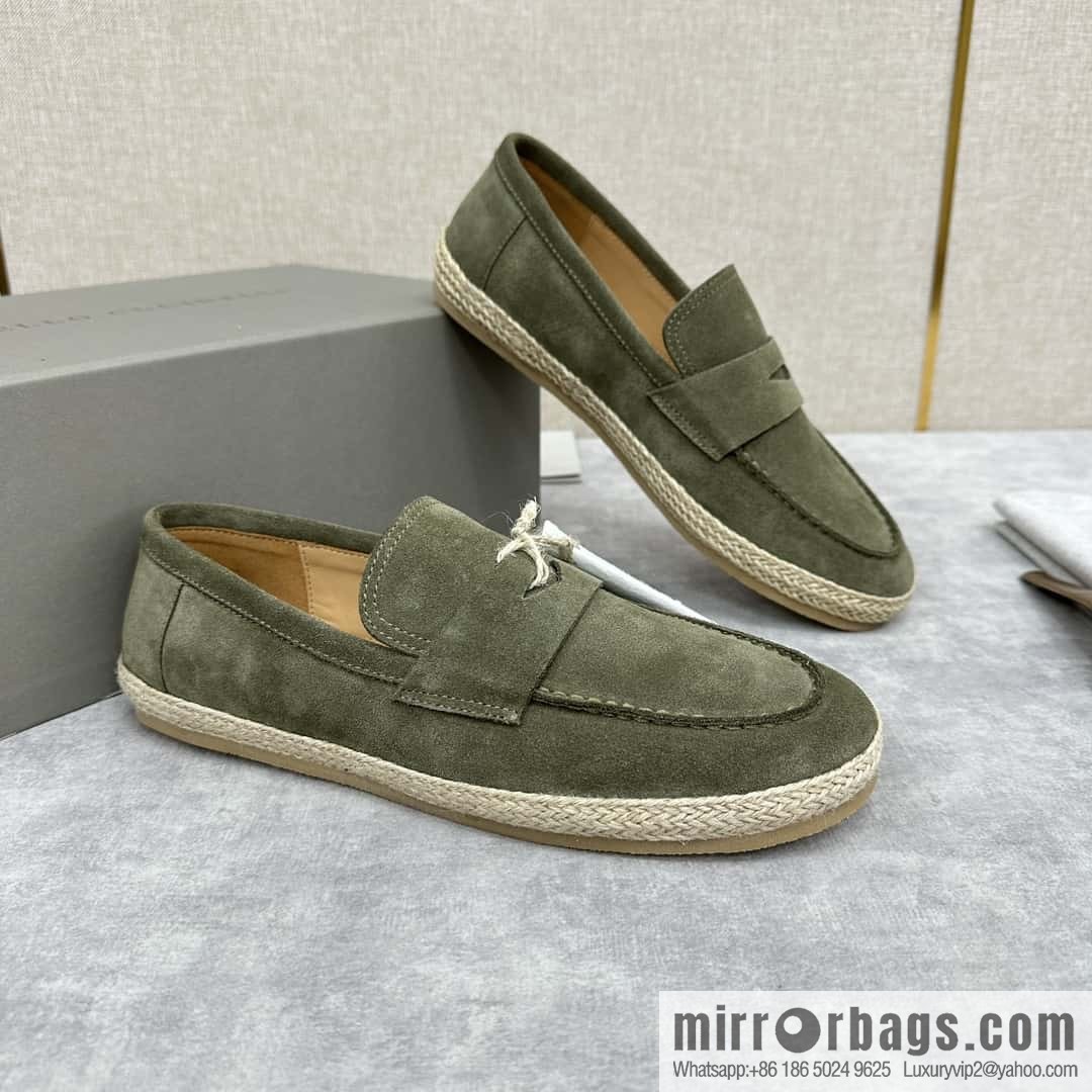 💋💍BC's new products are on the shelves Brunello Cucinell * straw casual loafers