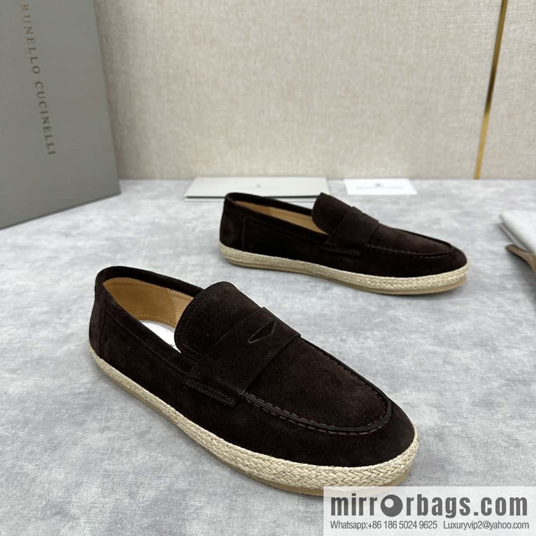 💋💍BC's new products are on the shelves Brunello Cucinell * straw casual loafers