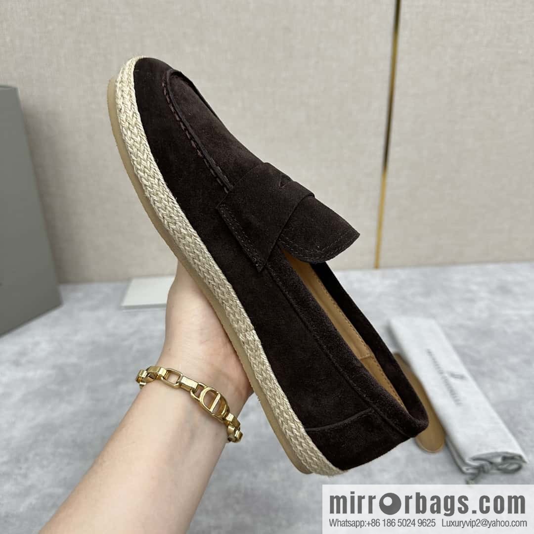 💋💍BC's new products are on the shelves Brunello Cucinell * straw casual loafers