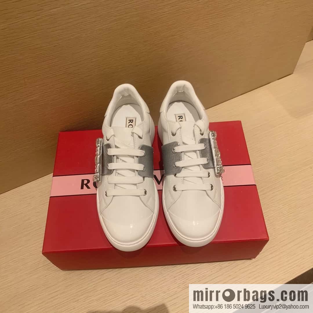 RV Top Version Diamond Buckle Casual Roger vivier Spring/Summer 2024 🍃 Diamond Buckle Casual
