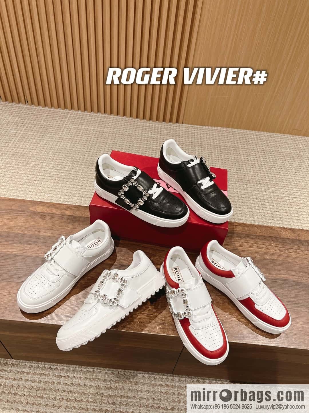 𝐑𝐨𝐠𝐞𝐫 𝐕𝐢𝐯𝐢𝐞𝐫# Roger Vivia new Zhou Dongyu~ Tang Yan~ Linda the same style, dream shoes RV square buckle white shoes