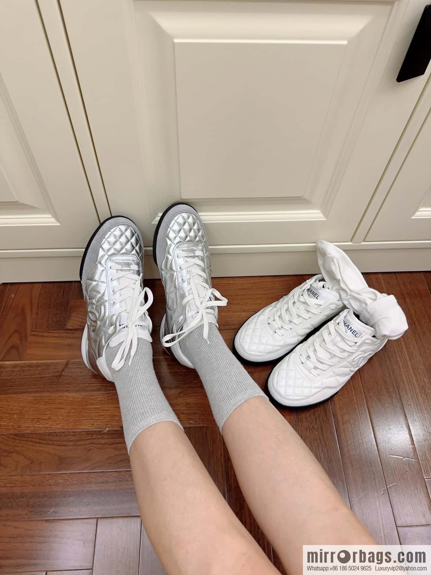 CHANEL Xiaoxiang Latest rhombus third generation, double C football shoes⚽