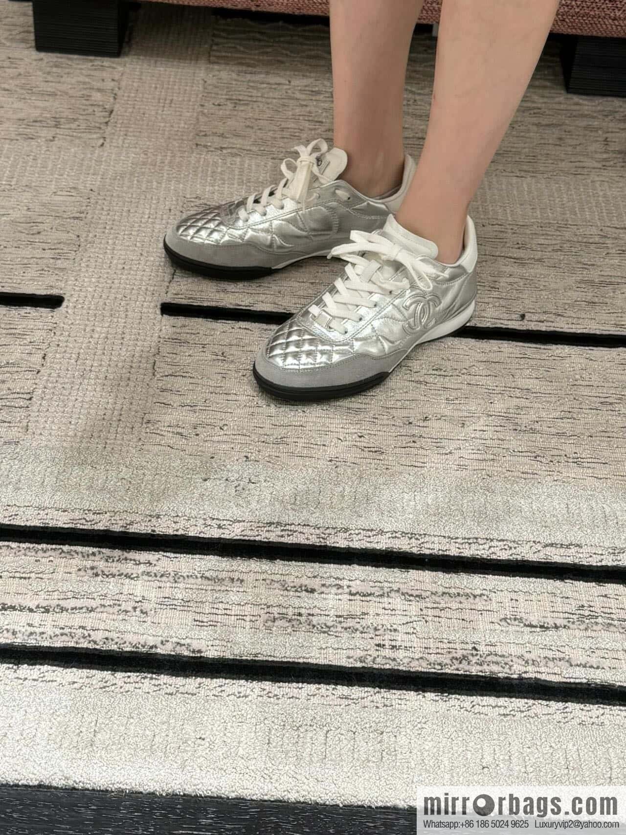 CHANEL Xiaoxiang Latest rhombus third generation, double C football shoes⚽