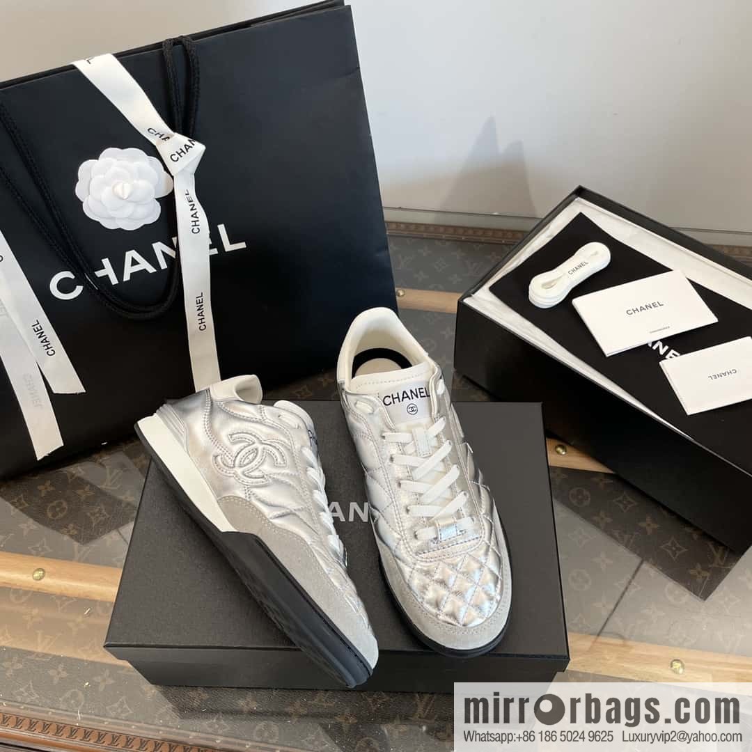 CHANEL Xiaoxiang Latest rhombus third generation, double C football shoes⚽