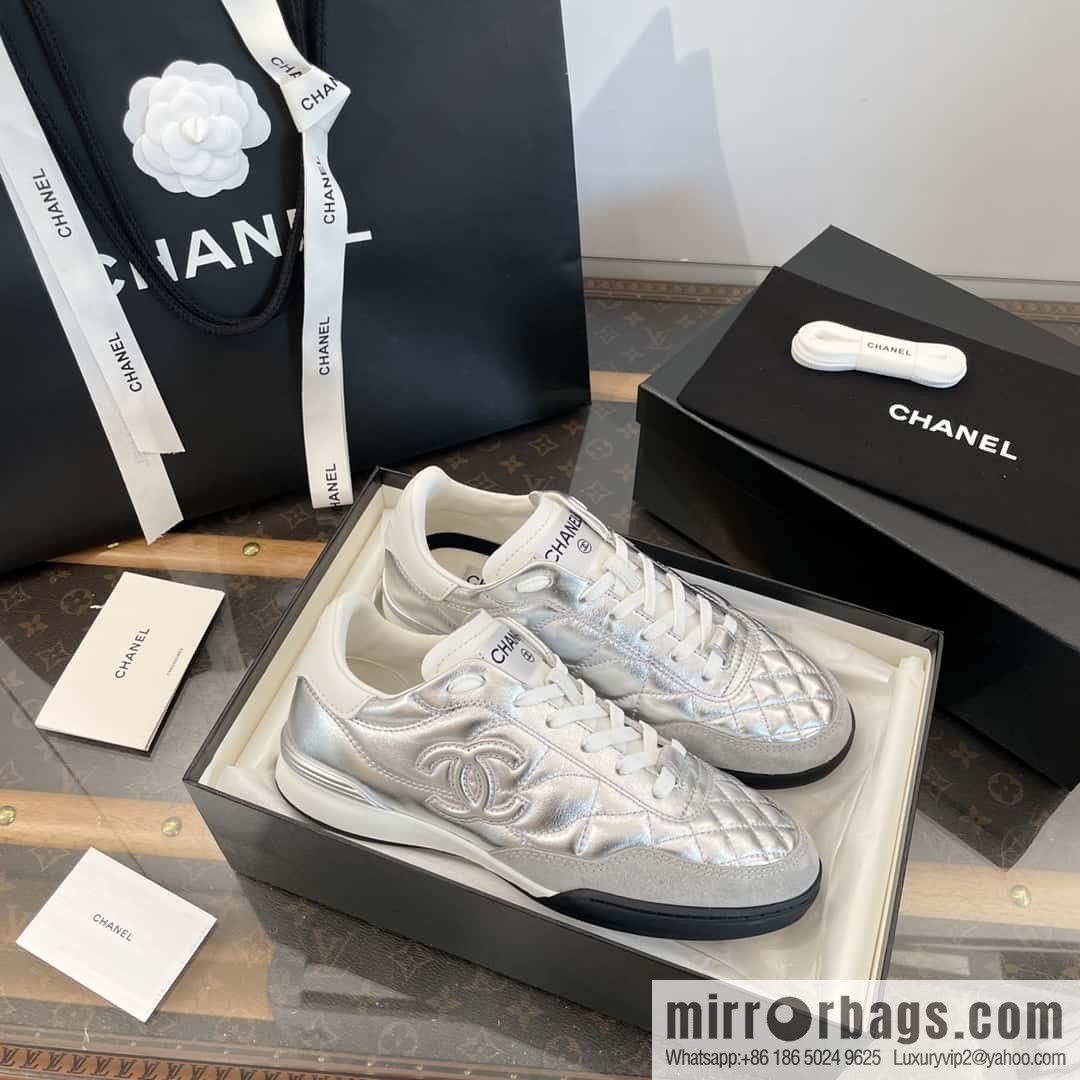 CHANEL Xiaoxiang Latest rhombus third generation, double C football shoes⚽