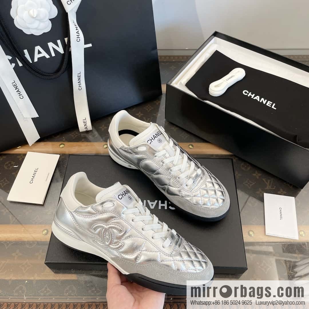 CHANEL Xiaoxiang Latest rhombus third generation, double C football shoes⚽
