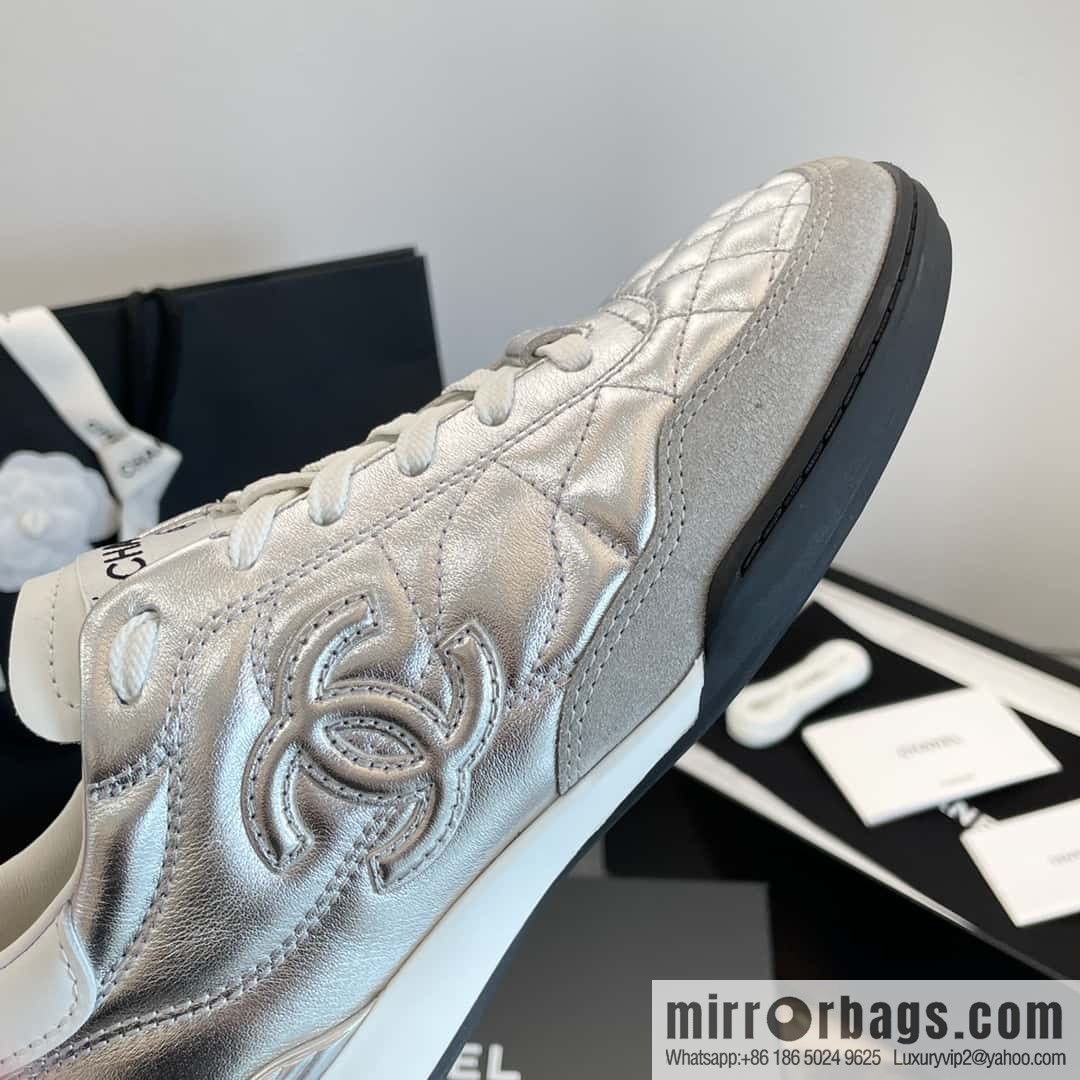 CHANEL Xiaoxiang Latest rhombus third generation, double C football shoes⚽