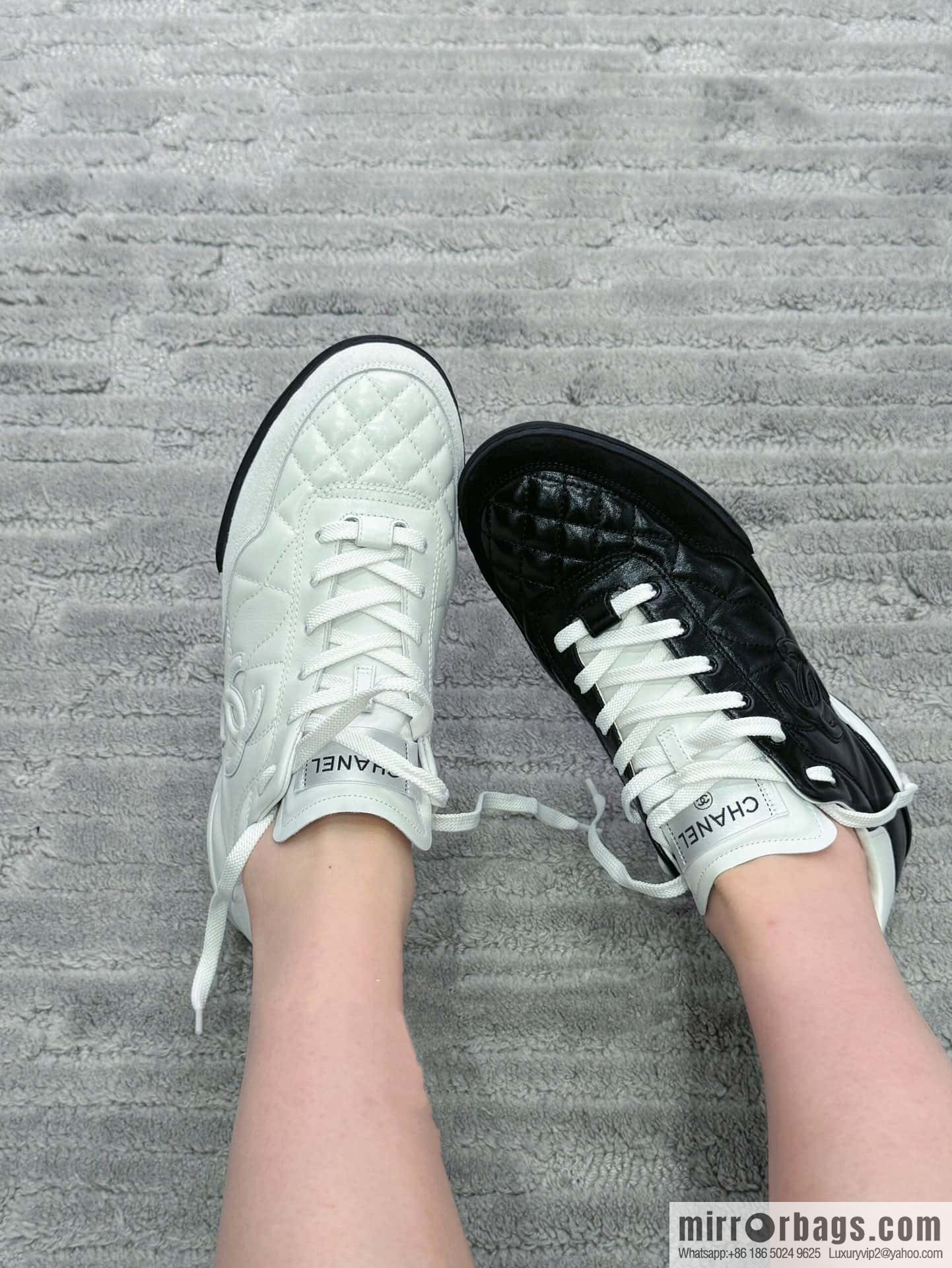 CHANEL Xiaoxiang Latest rhombus third generation, double C football shoes⚽