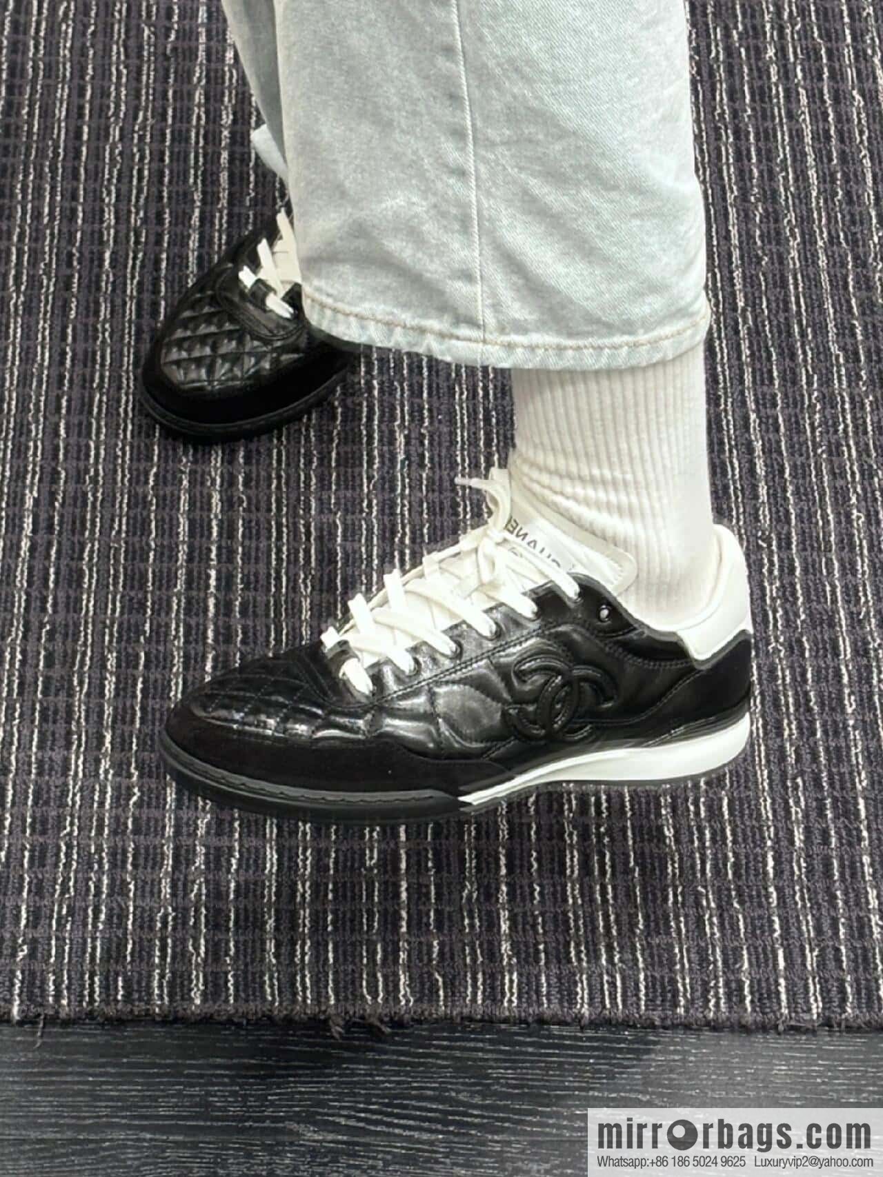 CHANEL Xiaoxiang Latest rhombus third generation, double C football shoes⚽