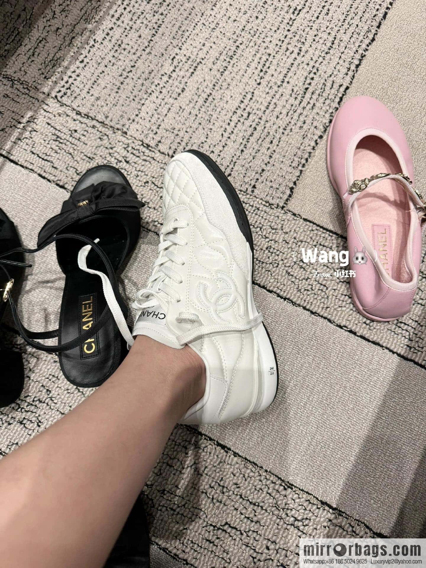 CHANEL Xiaoxiang Latest rhombus third generation, double C football shoes⚽