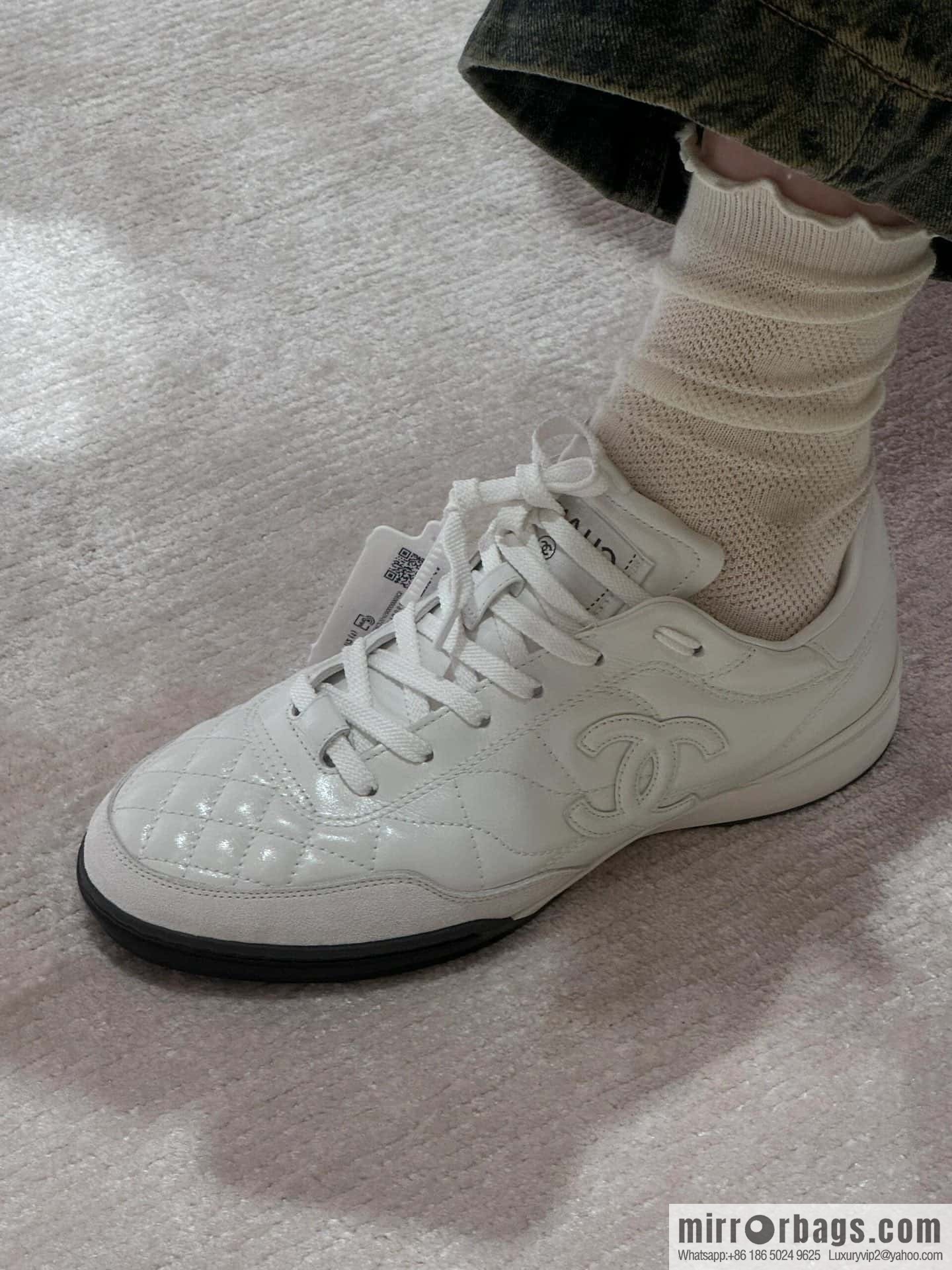 CHANEL Xiaoxiang Latest rhombus third generation, double C football shoes⚽