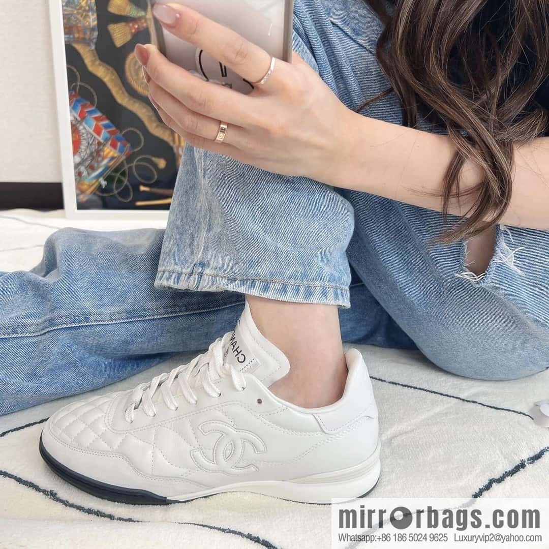 CHANEL Xiaoxiang Latest rhombus third generation, double C football shoes⚽