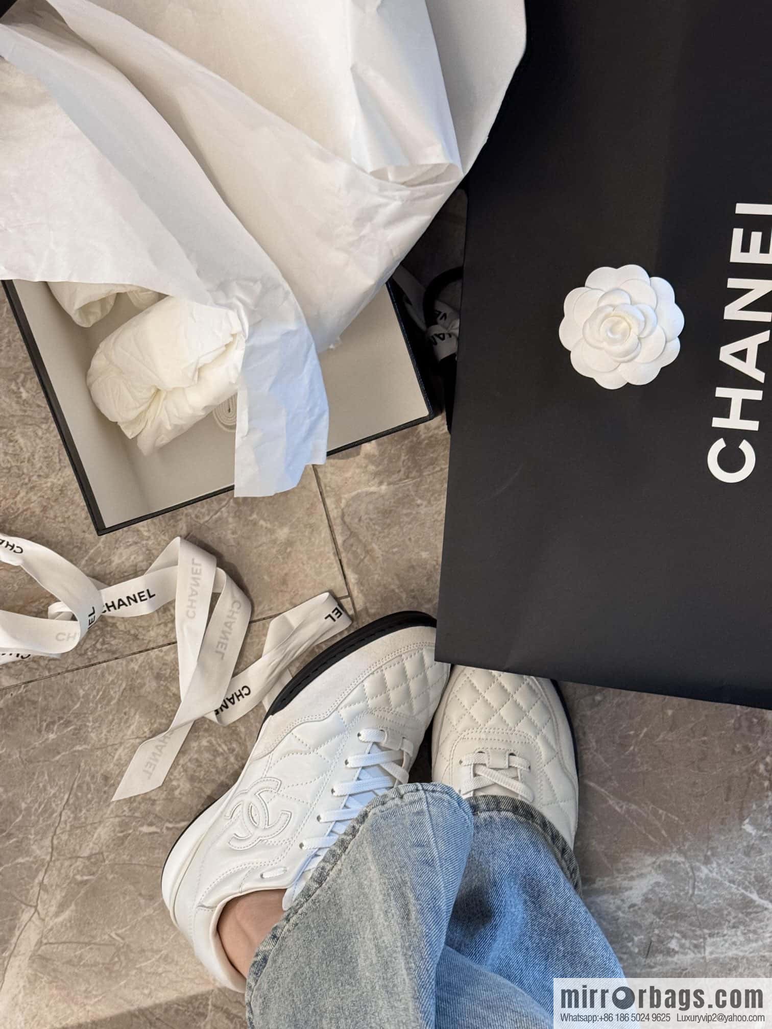 CHANEL Xiaoxiang Latest rhombus third generation, double C football shoes⚽