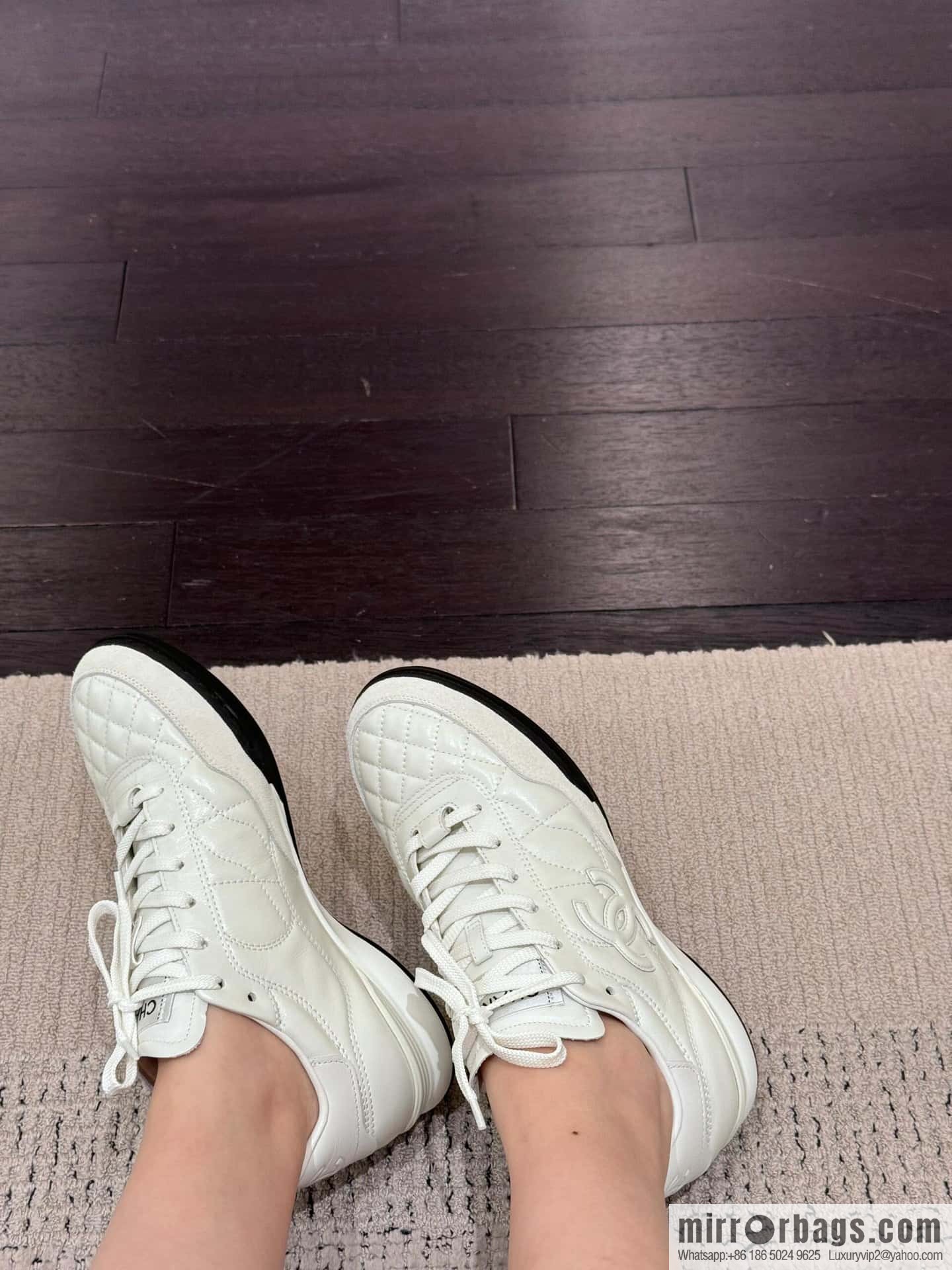 CHANEL Xiaoxiang Latest rhombus third generation, double C football shoes⚽