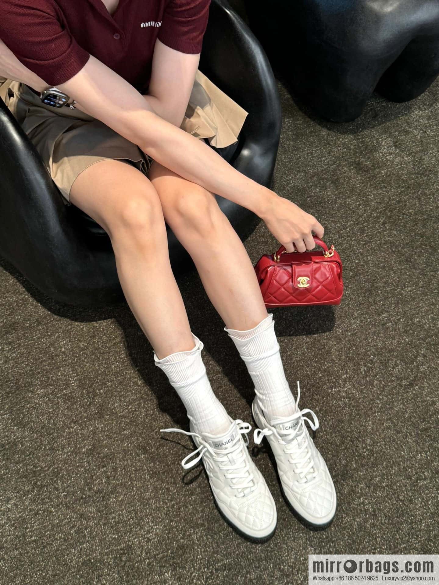 CHANEL Xiaoxiang Latest rhombus third generation, double C football shoes⚽