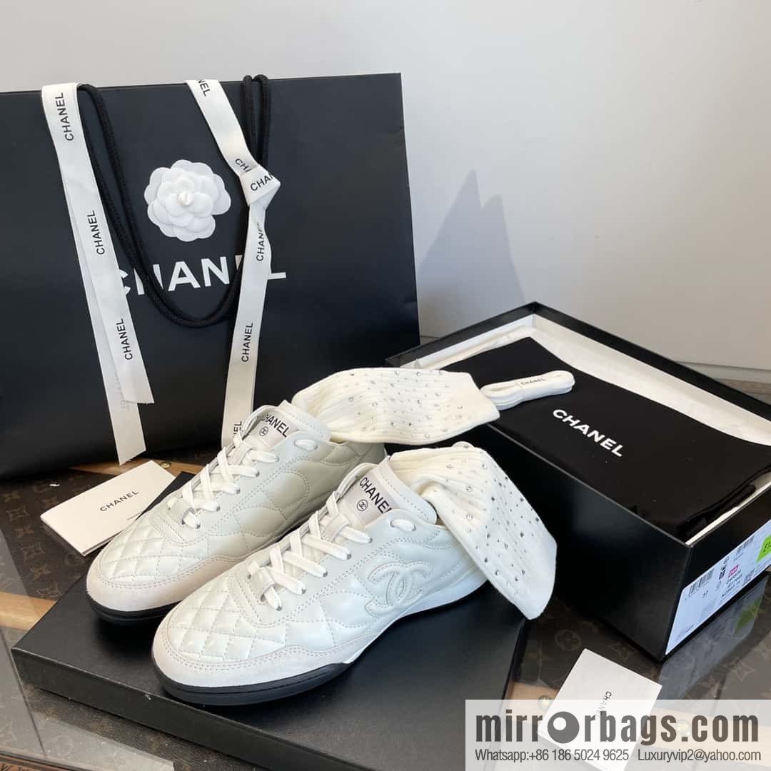 CHANEL Xiaoxiang Latest rhombus third generation, double C football shoes⚽
