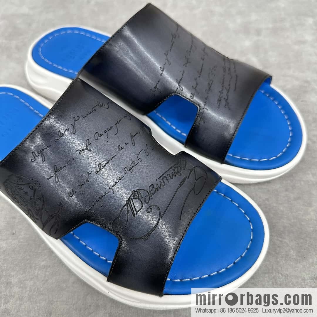💋💍Berlut Bruti 2024 Summer New Collection, Inspiration New Season, New Shadow Leather Slippers