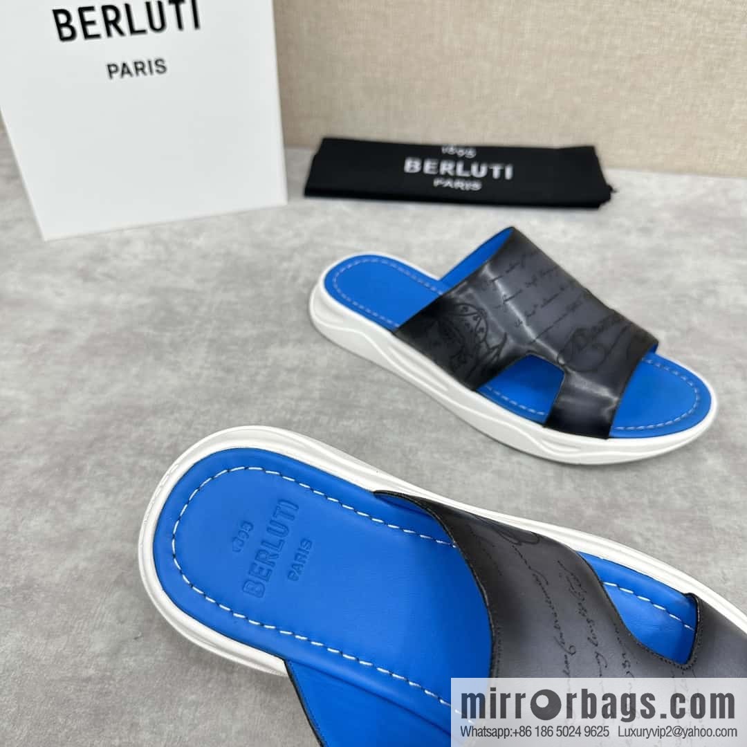 💋💍Berlut Bruti 2024 Summer New Collection, Inspiration New Season, New Shadow Leather Slippers