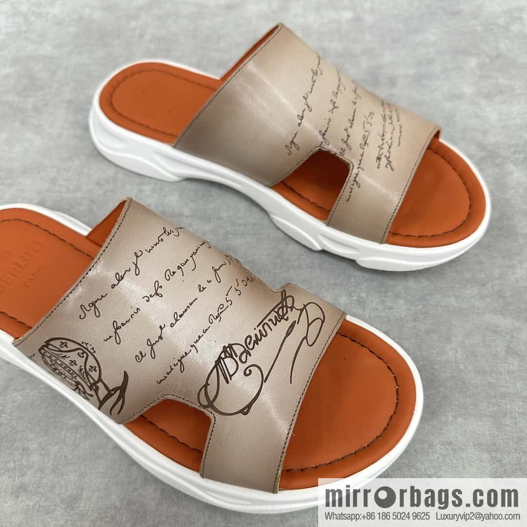 💋💍Berlut Bruti 2024 Summer New Collection, Inspiration New Season, New Shadow Leather Slippers