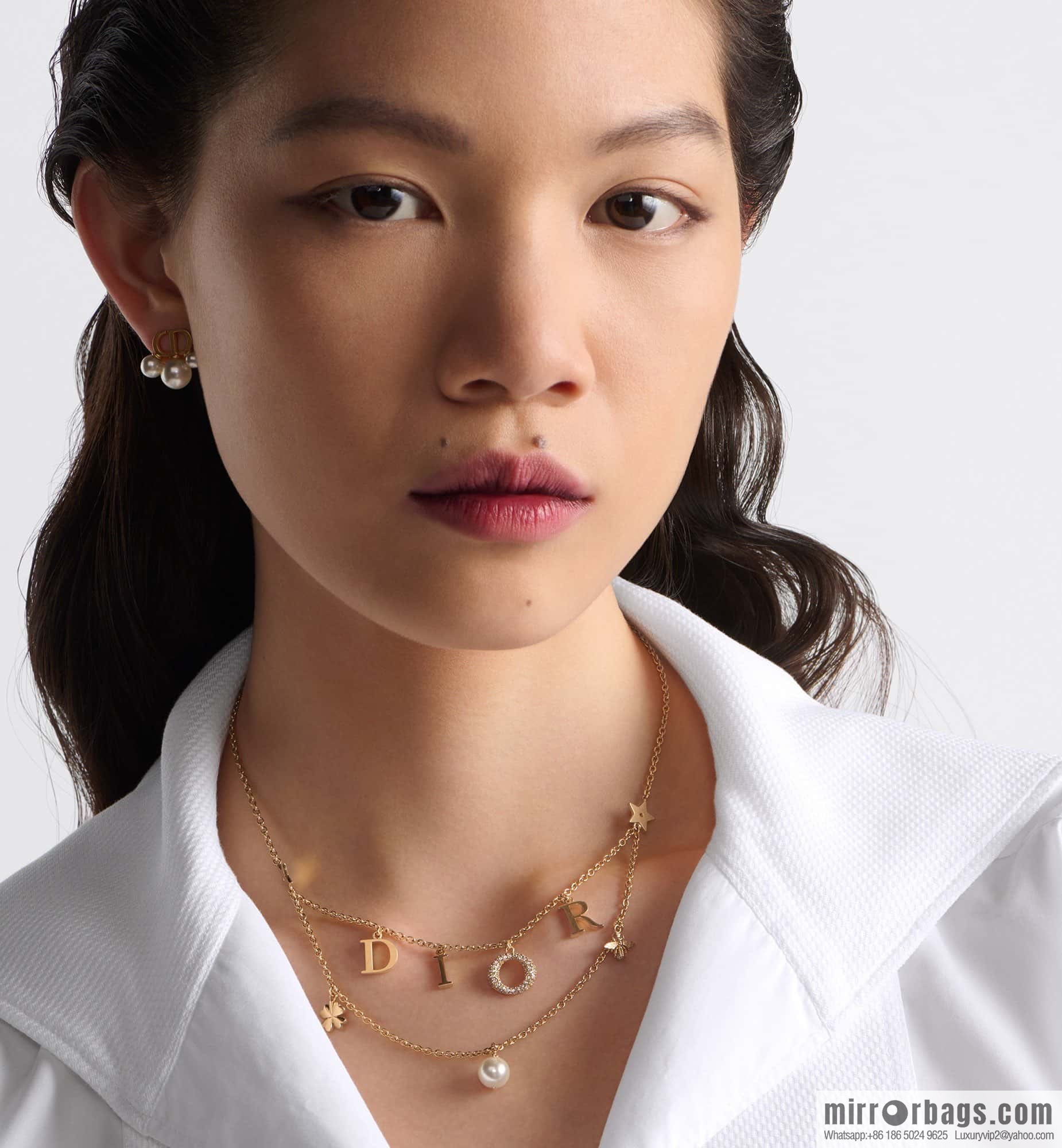 New ☑️ DIOR Dior fringed letter pentagram bracelet, necklace