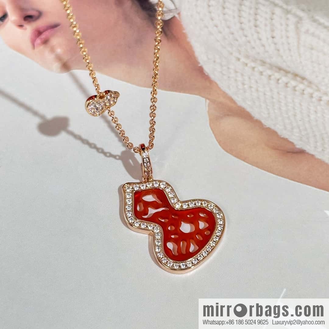 ❗️New ❗️ ☀️ original order ☀️ Qeelin unicorn medium agate lace gourd necklace ☀️
