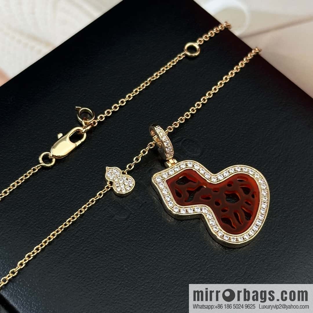 ❗️New ❗️ ☀️ original order ☀️ Qeelin unicorn medium agate lace gourd necklace ☀️