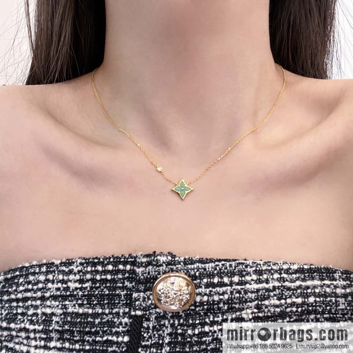 ❗️New ❗️ ☀ Louis Vuitton rhombus presbyopia Tianhe stone bracelet, necklace ☀