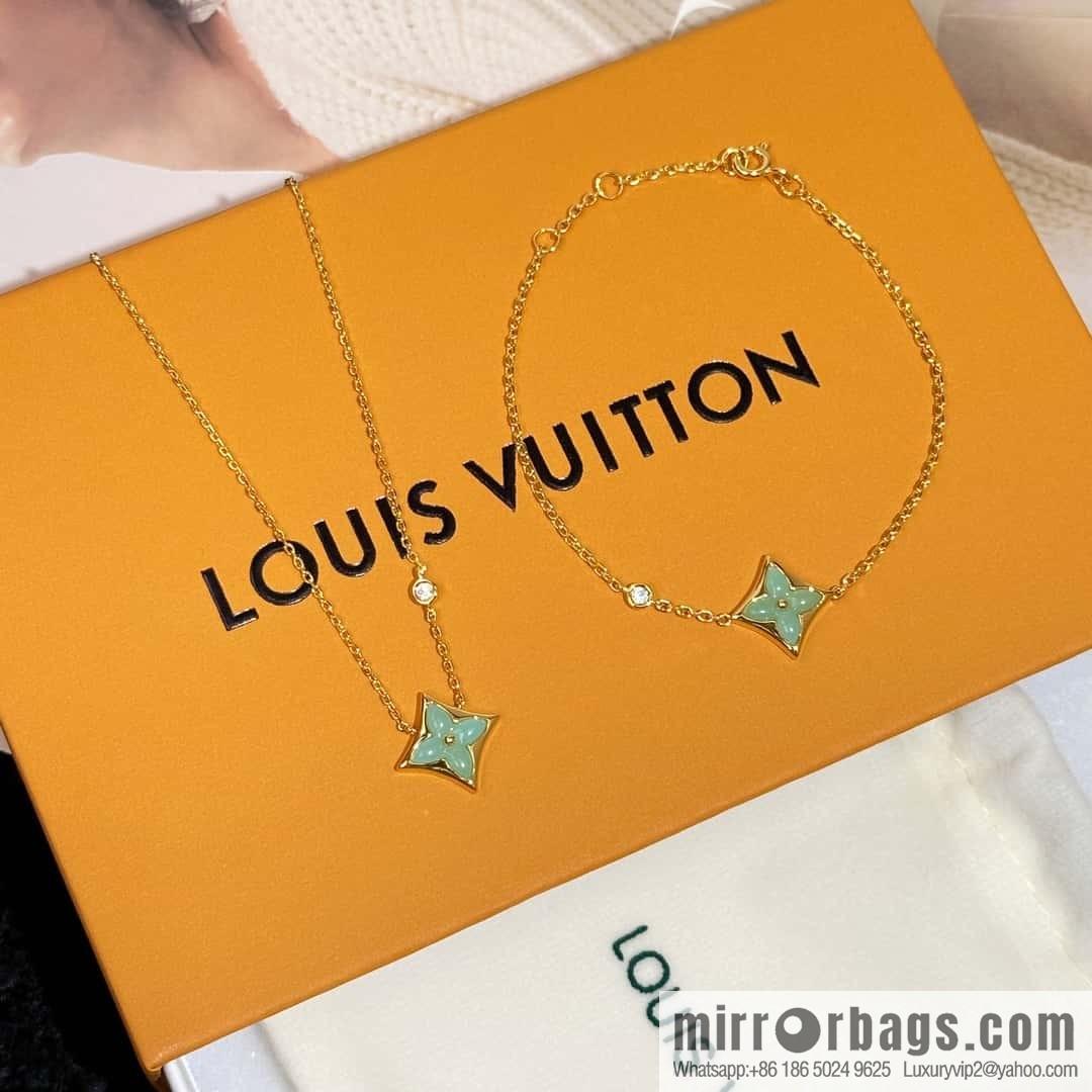 ❗️New ❗️ ☀ Louis Vuitton rhombus presbyopia Tianhe stone bracelet, necklace ☀