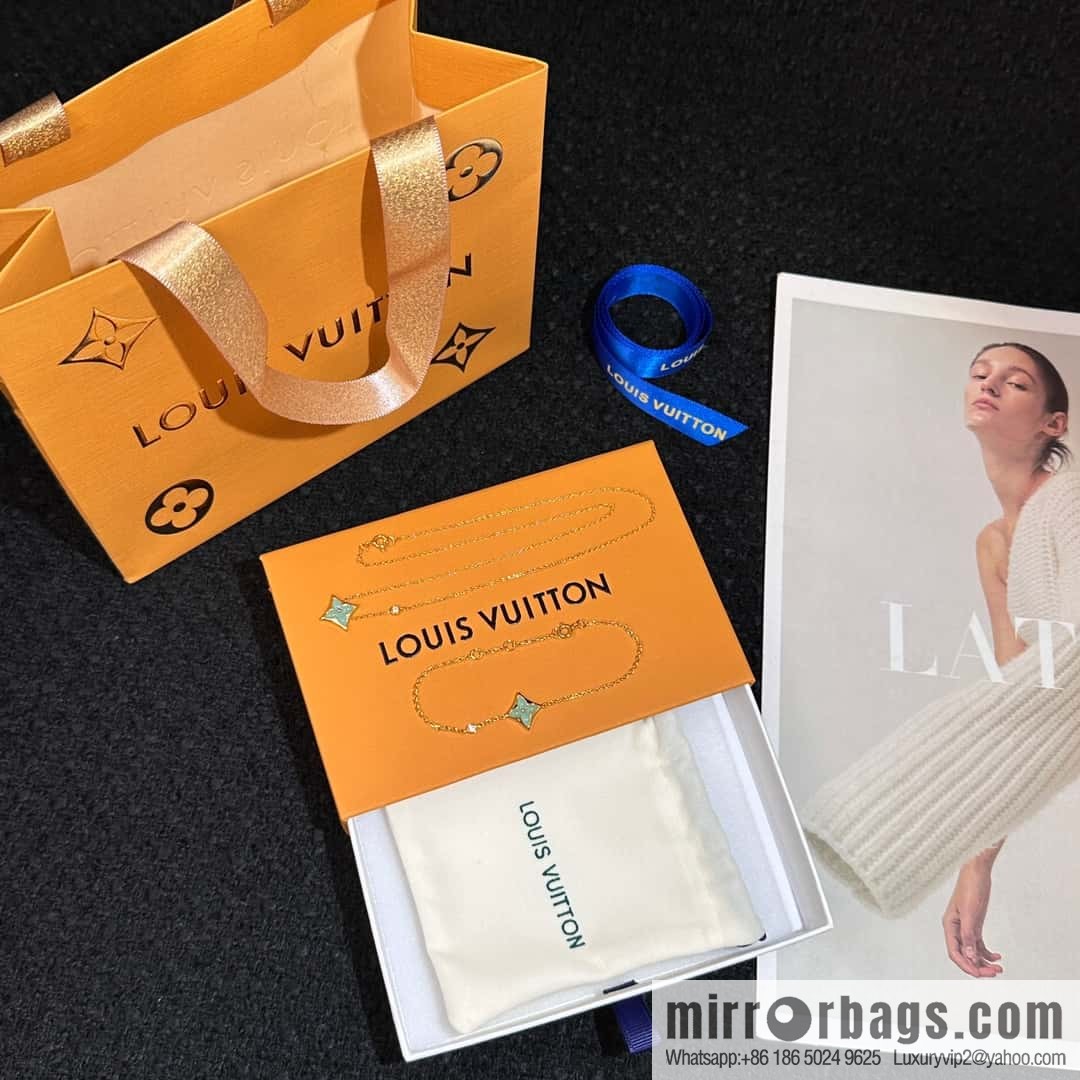 ❗️New ❗️ ☀ Louis Vuitton rhombus presbyopia Tianhe stone bracelet, necklace ☀