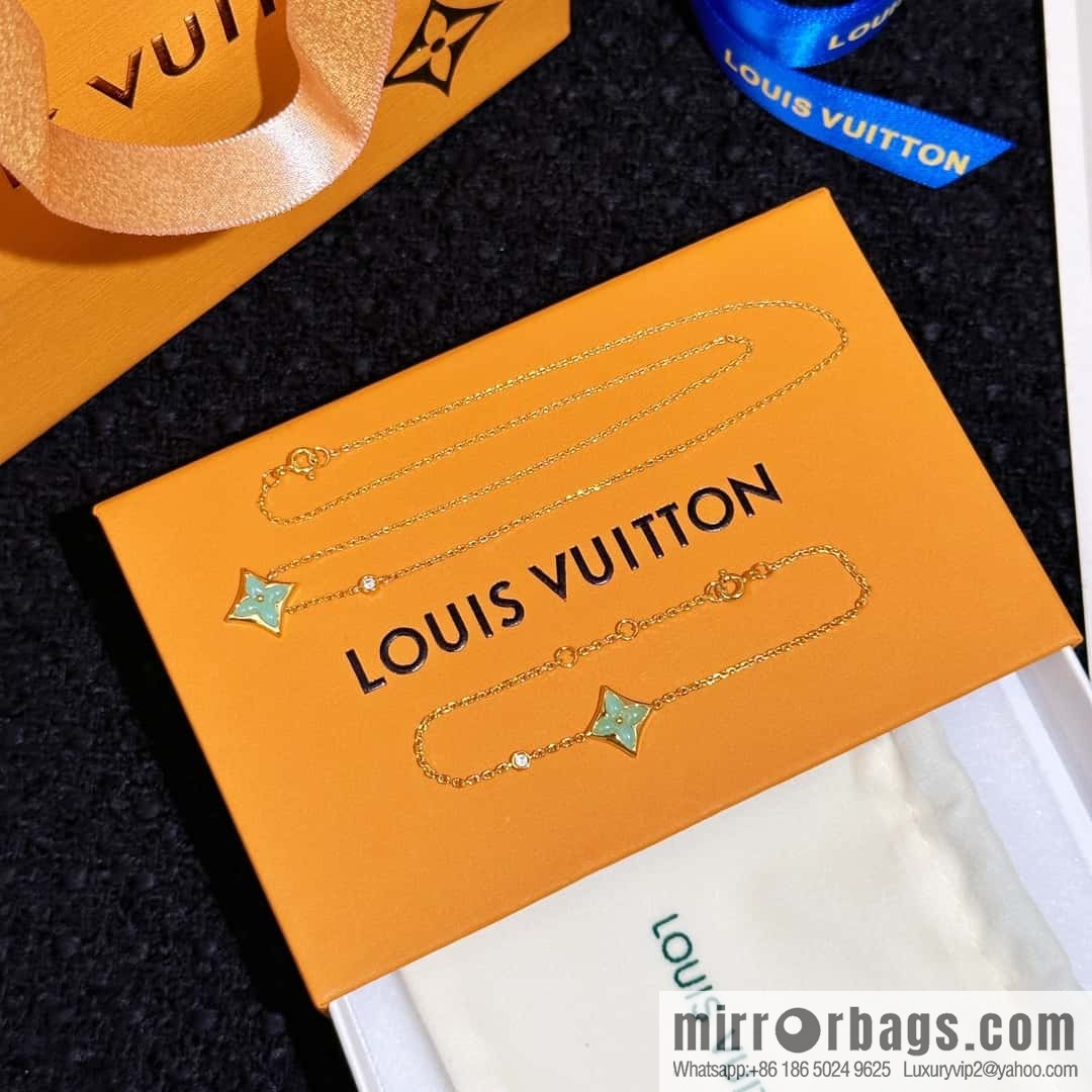 ❗️New ❗️ ☀ Louis Vuitton rhombus presbyopia Tianhe stone bracelet, necklace ☀