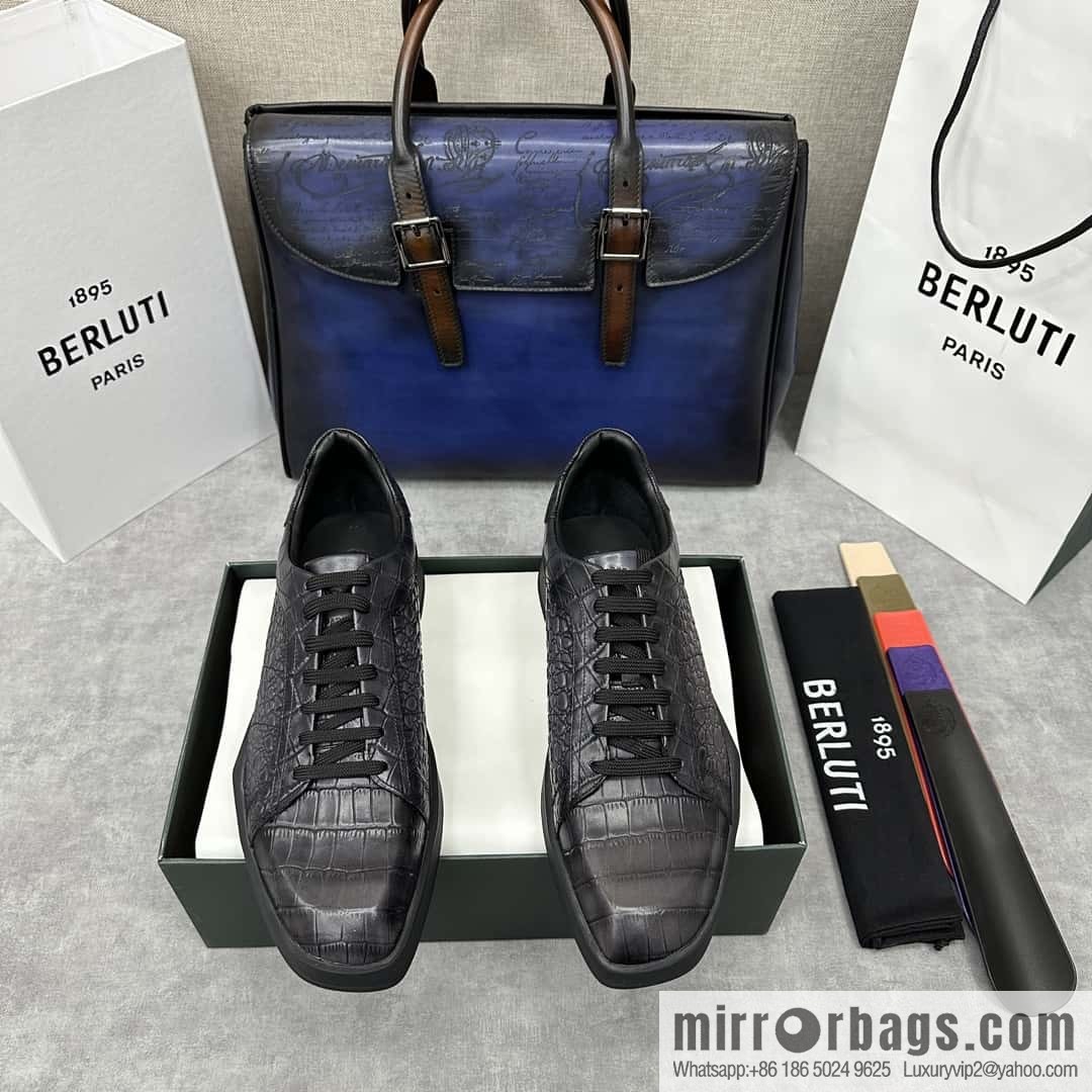 💋💍Berlut Bruti, Geometric Styling Board Shoes Strike Stellar Casual Shoes Sneakers