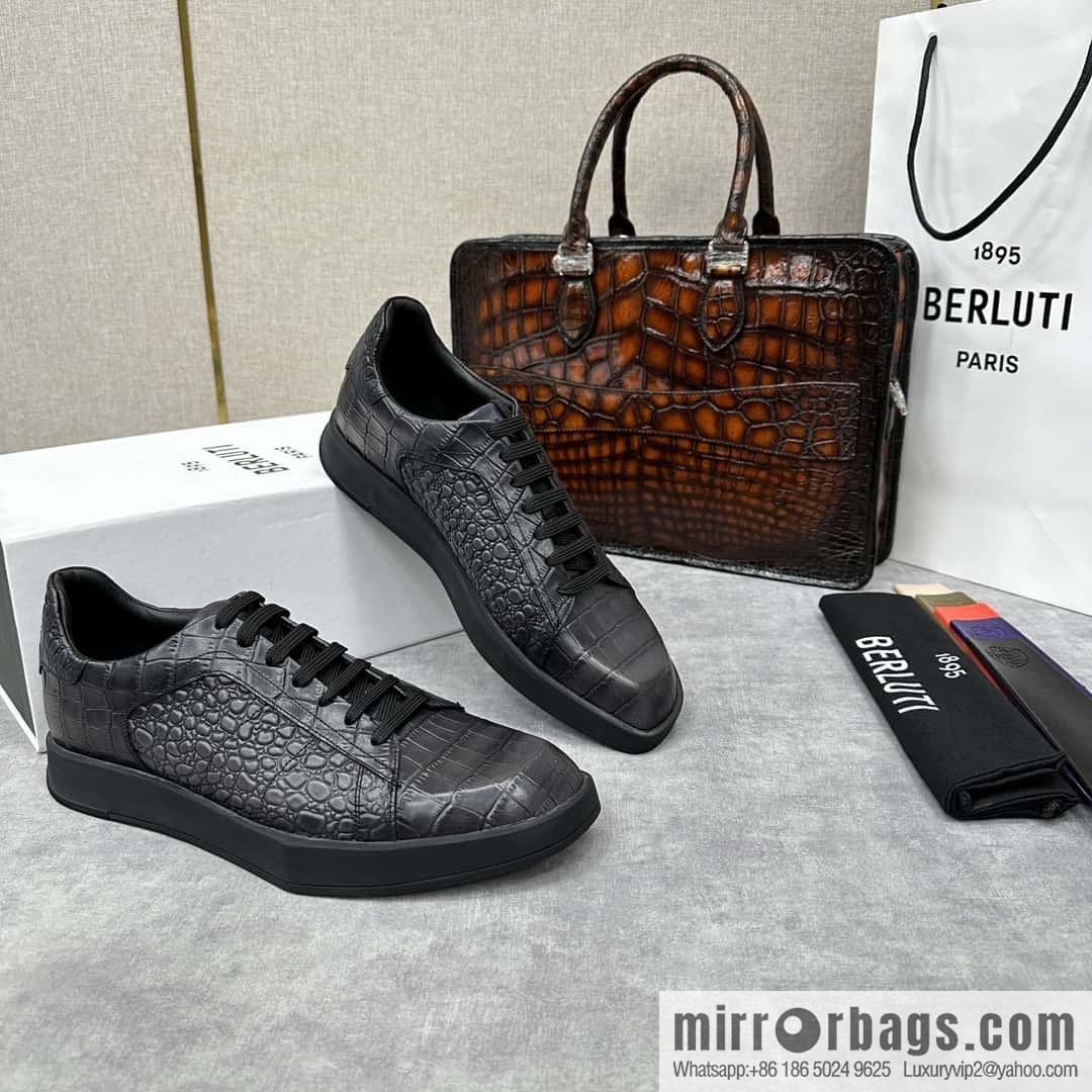 💋💍Berlut Bruti, Geometric Styling Board Shoes Strike Stellar Casual Shoes Sneakers