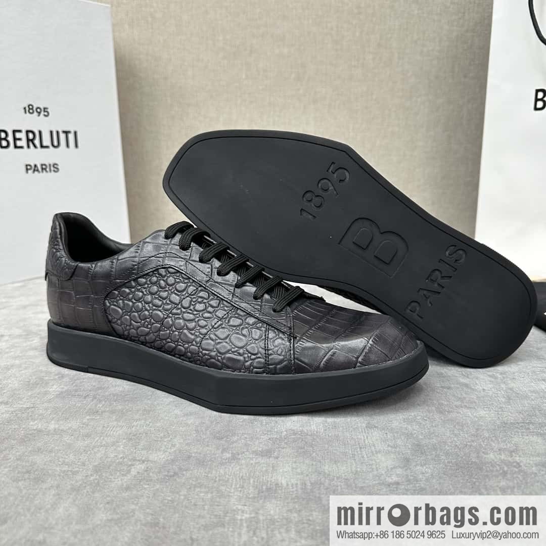 💋💍Berlut Bruti, Geometric Styling Board Shoes Strike Stellar Casual Shoes Sneakers