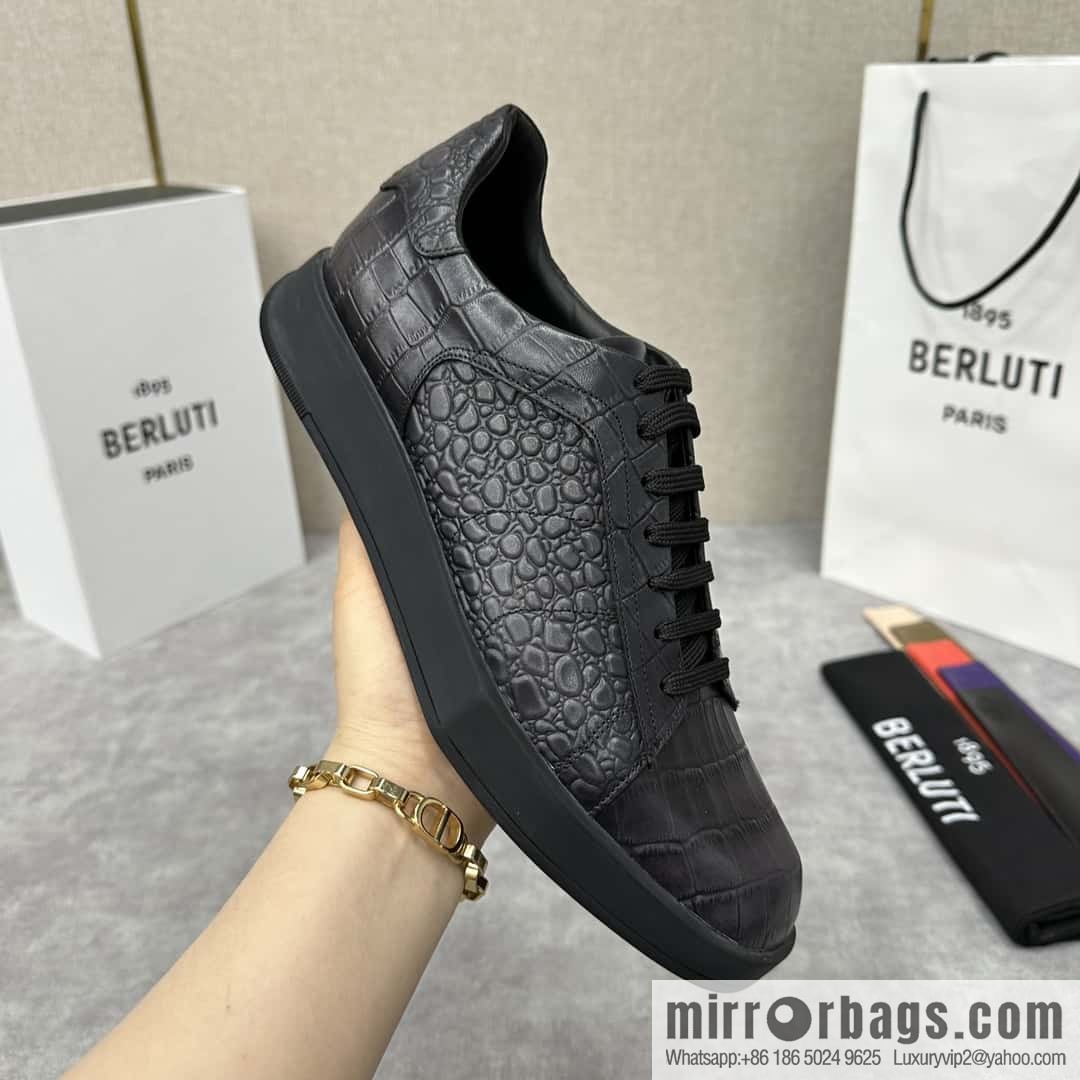 💋💍Berlut Bruti, Geometric Styling Board Shoes Strike Stellar Casual Shoes Sneakers