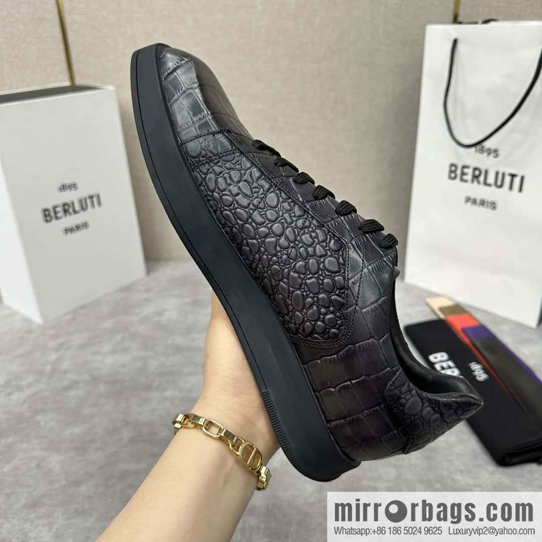 💋💍Berlut Bruti, Geometric Styling Board Shoes Strike Stellar Casual Shoes Sneakers