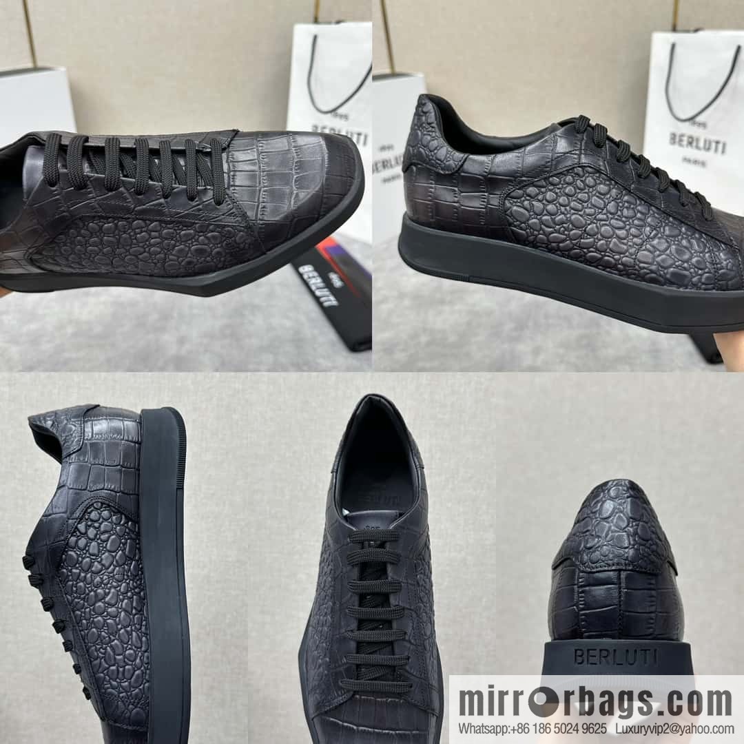💋💍Berlut Bruti, Geometric Styling Board Shoes Strike Stellar Casual Shoes Sneakers