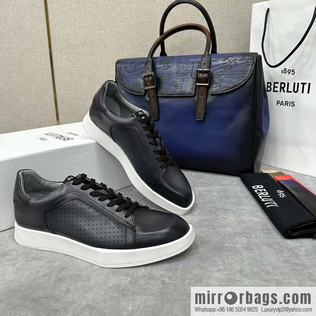 💋💍Berlut Bruti, Geometric Styling Board Shoes Strike Stellar Casual Shoes Sneakers